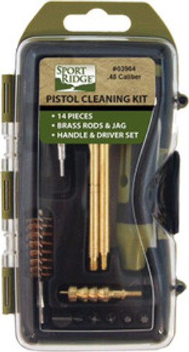 Sport Ridge 14 Piece Pistol Cleaning Kit SR03964 45 Cal