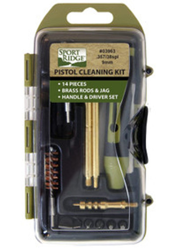 Sport Ridge 14 Piece Pistol Cleaning Kit SR03963 38/357/9mm