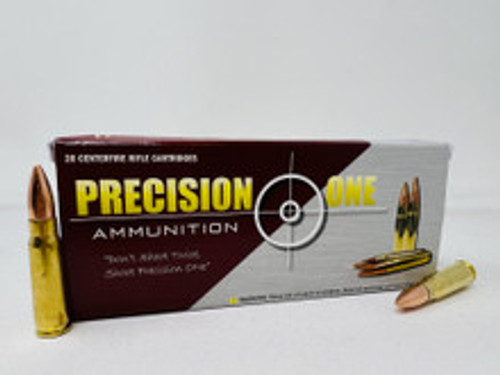 Precision One 7.62x39mm Ammunition PONE1584 123 Grain Full Metal Jacket 20 Rounds