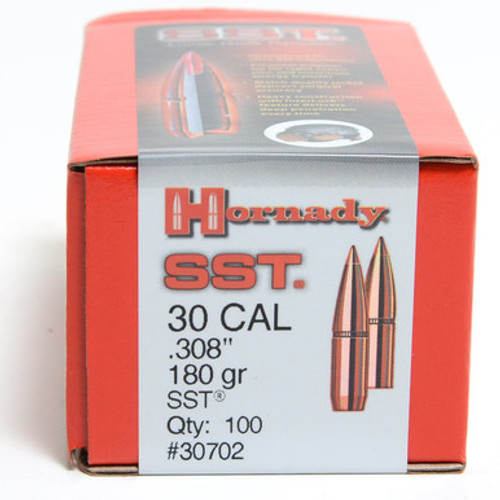 Hornady 30 Cal (.308 Dia) Reloading Bullets 180 Grain 30702 Super Shock Tip 100 Pieces