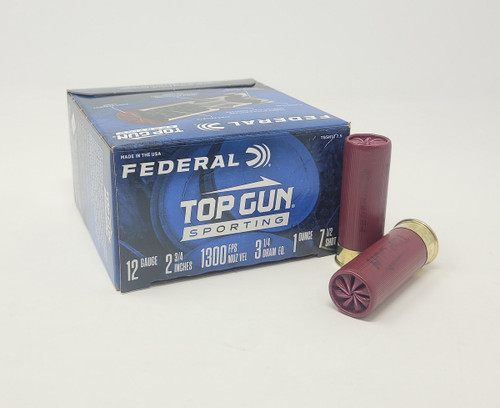 Federal 12 Gauge Ammunition 2-3/4" 1oz 1300 Fps 7.5 Shot TGSH1275 CASE 250 Rounds