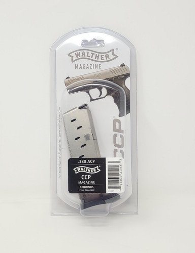 Walther Arms 380 Auto Factory Replacement Magazine For CCP WAL50862002 8 Rounder (Stainless)
