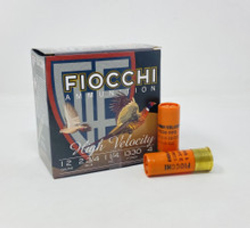 Fiocchi 12 Gauge Ammunition FI12HV4 2-3/4" 1-1/4oz 4 Shot 25 Rounds
