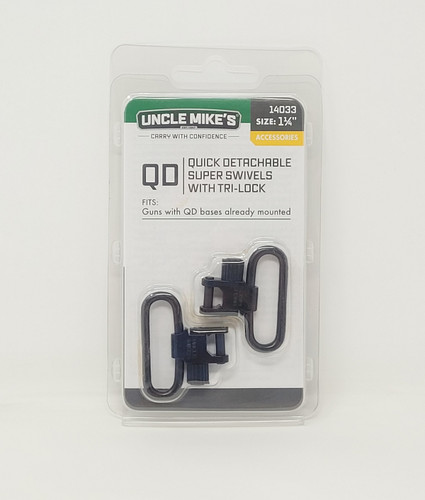 Uncle Mike's Super Swivels UMIK14033 Quick Detachable 1-1/4" (Blued)
