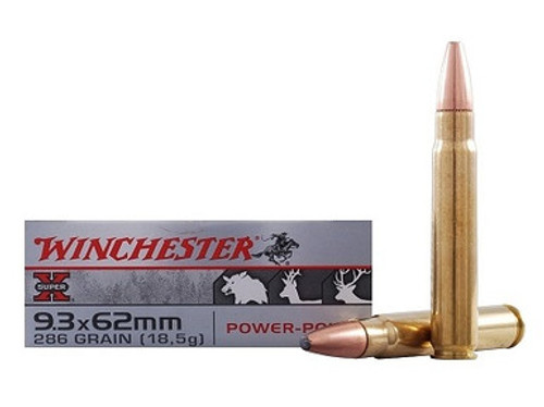 Winchester 9.3x62mm Ammunition Super-X M9362 286 Grain Power-Point Soft Point 20 Rounds