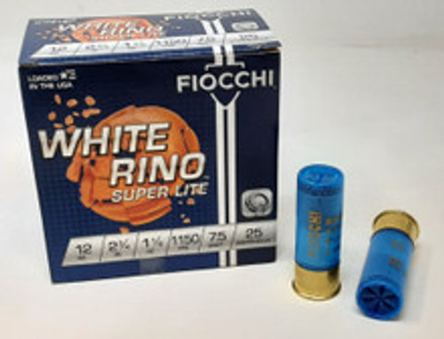 Fiocchi 12 Gauge Ammunition FI12WRSL75 2-3/4" 1-1/8oz 1150 fps 7.5 Shot 25 Rounds