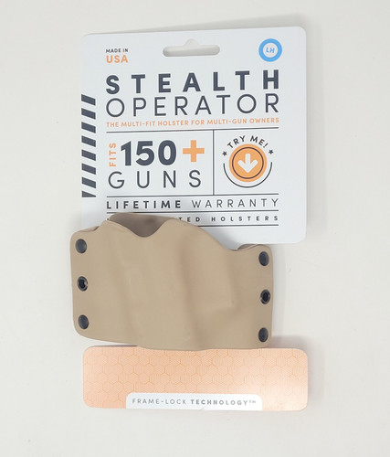 Stealth Operator Compact Holster SH60081 Left Hand OWB Coyote Tan