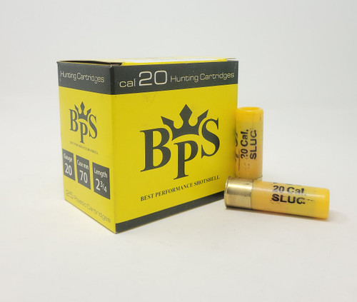 BPS 20 Gauge Ammunition BPS20GASLUG 2-3/4" 22 GR Slug 25 Rounds