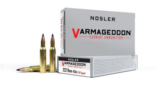 Nosler 222 Rem Ammunition NOS65135 40 Grain FB Ballistic Tip 20 Rounds