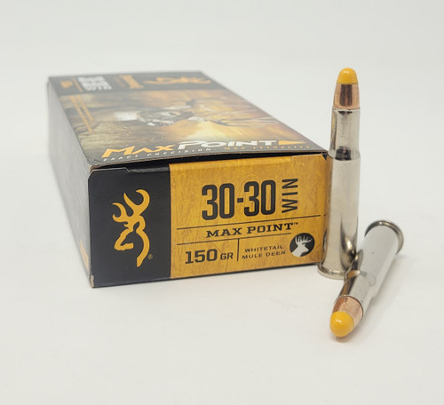 Browning 30-30 Win Ammunition Max Point B192130302 150 Grain Polymer Tip 20 Rounds