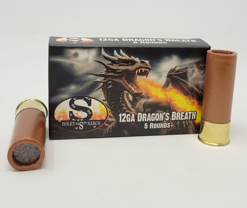 Holey "S" Ranch 12 Gauge Ammunition HSR12DRAGON 2-3/4" Incendiary Dragon's Breath 5 Rounds