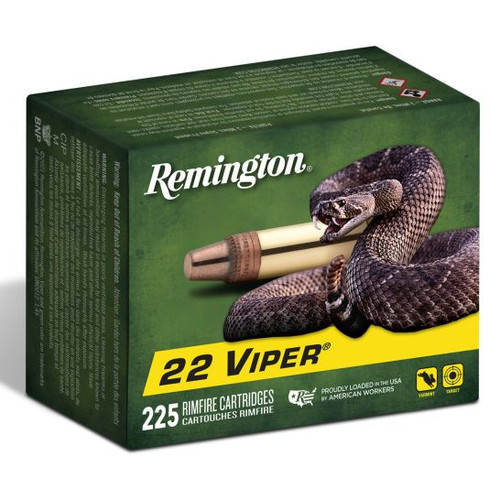 Remington 22 Long Rifle Ammunition Viper VP225 36 Grain Truncated Cone Solid 225 Rounds