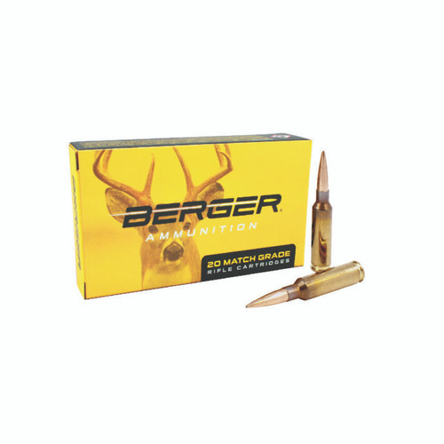 Berger 6.5mm Creedmoor Ammunition BER31040 140 Grain Elite Hunter Hollow Point 20 Rounds