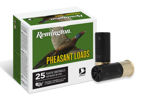 Remington 12 Gauge Ammunition Pheasant Loads PL126 #6 Shot 2-3/4" 1-1/4oz 1330fps 25 Rounds