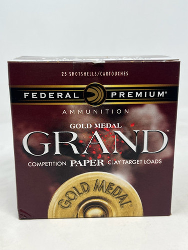 Federal 12 Gauge Ammunition Gold Medal GMT1718CASE 2-3/4" 1-1/8oz #8 Shot HDCP Dram 1235fps Case 250 Rounds