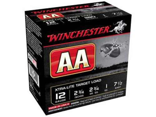 Winchester 12 Gauge Ammunition AAL127 Xtra-Lite 2-3/4" #7-1/2 1180fps 1oz  25 rounds