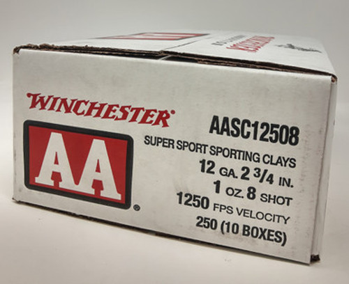 Winchester 12 Gauge Ammunition AASC12508BOX 2-3/4" #8 Shot 1oz 1250fps 25 Rounds