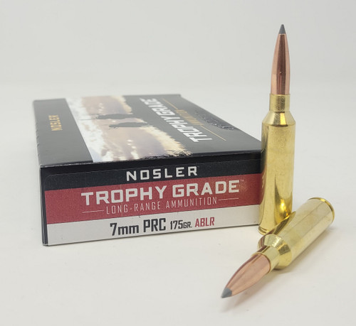 Nosler 7mm PRC Ammunition Trophy Grade NOS61239 175 Grain Long Range Accubond 20 Rounds