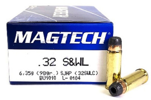 Magtech 32 S&W Long Ammunition MT32SWLC 98 Grain Semi Jacketed Hollow Point 50 Rounds