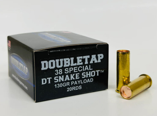 DoubleTap 38 Special Ammunition 38SPSS2 130 Grain Snakeshot 20 Rounds