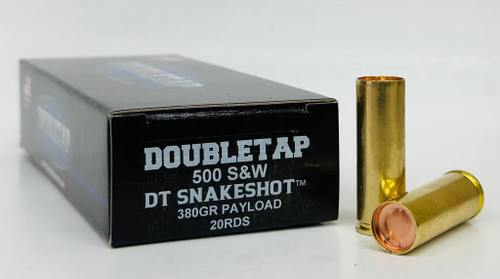 DoubleTap 500 S&W Ammunition 500SWSS2 380 Grain Snakeshot 20 Rounds