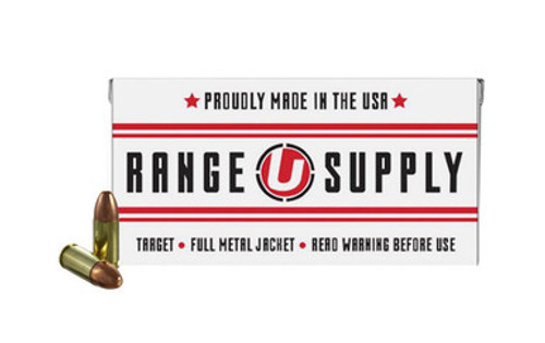 Underwood 9mm Ammunition Range Supply UW191 115 Grain Full Metal Jacket 50 Rounds