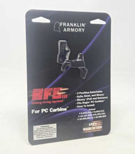 Franklin Armory PC-C1 Binary Firing System Fits Ruger PC Carbine (Curved Trigger) 02-52000-BLK Black