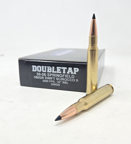 DoubleTap 30-06 Ammunition 3006180SS 180 Grain Swift Scirocco II 20 Rounds