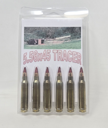 Paraklese Technologies 5.56x45mm Ammunition PT556X45T6 Tracer 6 Rounds