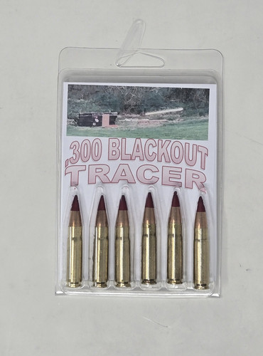 Paraklese Technologies 300 AAC Blackout Ammunition PT300BOTR6 Red Tracer 6 Rounds