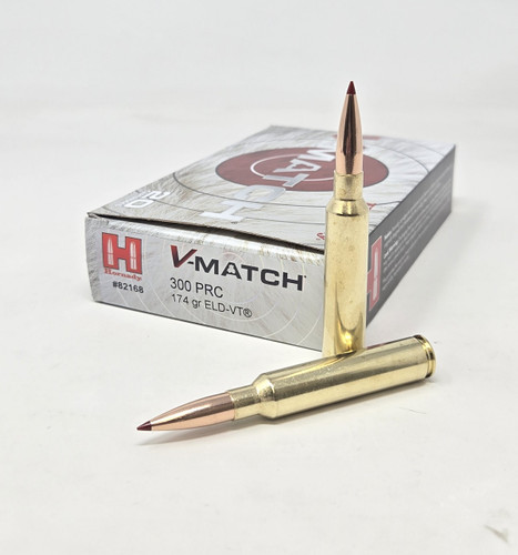 Hornady 300 PRC Ammunition V-Match H82168 174 Grain ELD-VT 20 Rounds