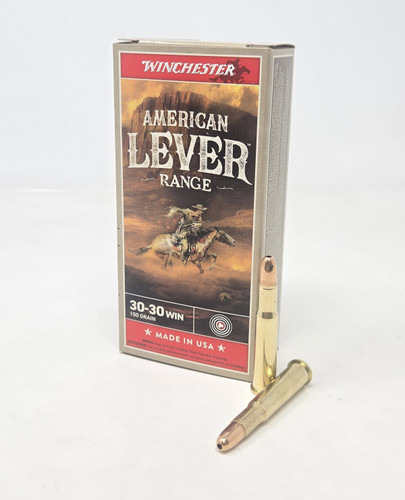 Winchester 30-30 Win Ammunition American Lever Range W3030AL 150 Grain Jacketed Hollow Point 20 Rounds