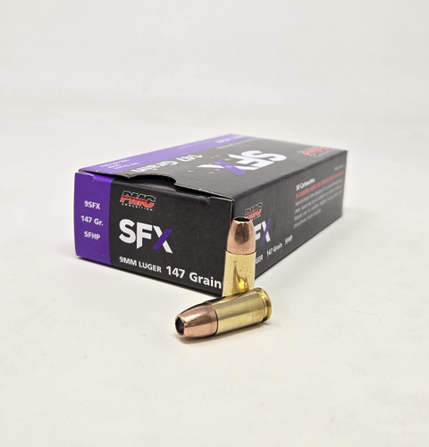 PMC 9mm Ammunition SFX PMC9SFX147 147 Grain SF Hollow Point 50 Rounds
