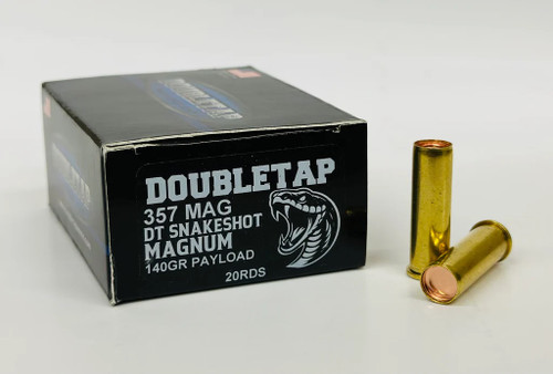 DoubleTap 357 Mag Ammunition 357MSS2 140 Grain Snakeshot 20 Rounds