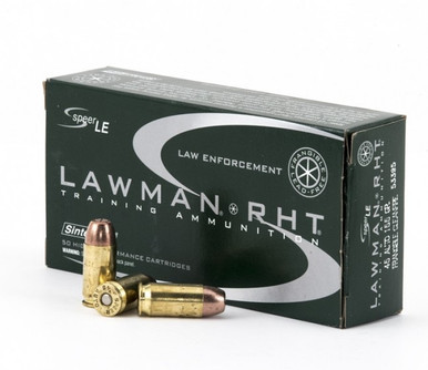 Speer Lawman 45 Auto Ammunition CCI53395 155 Grain Frangible CleanFire 50 Rounds