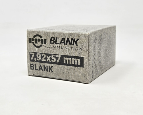 Prvi PPU 7.92x57mm (8mm Mauser) Blank Ammunition PPB73 BLANKS 20 Rounds