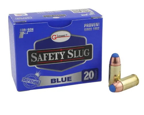 Corbon 9mm +P Ammunition Glaser Blue GL0100020 80 Grain Safety Slug 20 Rounds