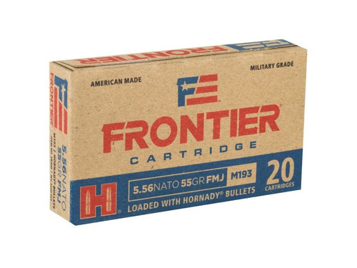 Hornady 5.56x45mm NATO Frontier M193 HFR200 55 gr FMJ 20 rounds