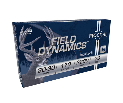 Fiocchi 30-30 Win Ammunition FI3030C 170 Gr Flat Soft Point 20 rounds
