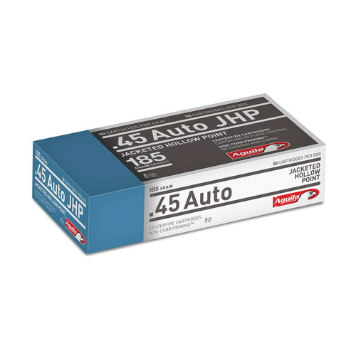 Aguila 45 Auto Ammunition 1E454321 185 Grain Hollow Point 50 rounds