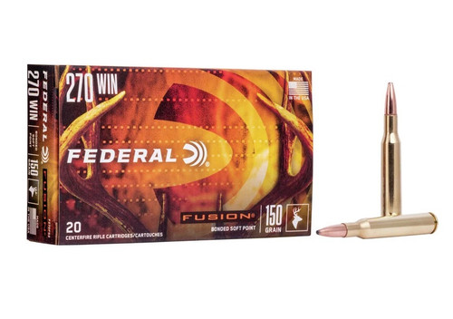 Federal 270 Win Fusion F270FS2 150 gr Spitzer BTSP 20 rounds