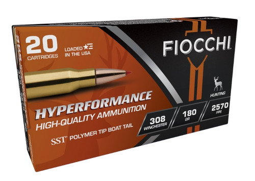 Fiocchi 308 Win Ammunition FI308HSC 180 Gr SST 20 rounds