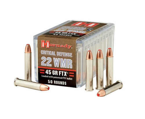 Hornady 22 Win Magnum H83200 Critical Defense 45gr FTX 50 rounds