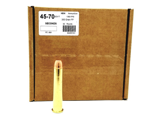 Precision One 45-70 Ammunition Trapdoor Version *Seconds* 899 350 Grain Flat Point 50 Rounds