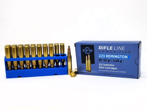 Prvi PPU 223 Rem Ammunition PP223S 55 Grain Soft Point 20 Rounds