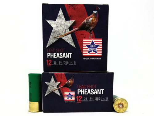 Stars and Stripes 12 Gauge Pheasant CP33504 2-3/4" #5 Shot 1-1/4oz 1300FPS 250 Rounds