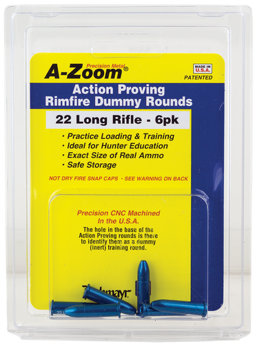 A-Zoom 22LR Dummy Rounds 12208 Pack of 6 Rounds