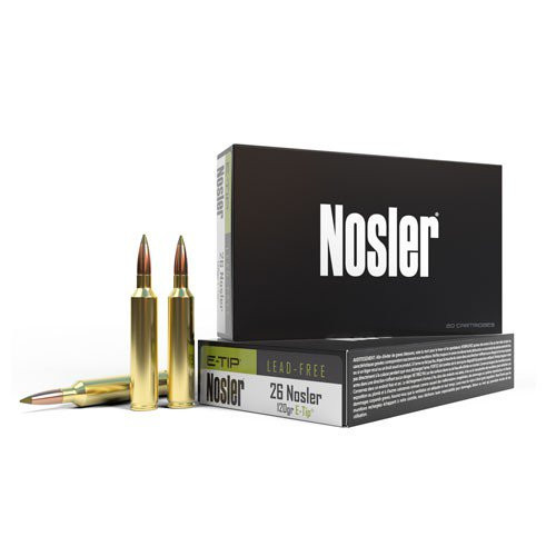 Nosler 26 Nosler Ammunition 40302 120 Grain E-Tip 20 Rounds