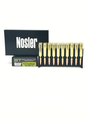 Nosler 6.5 Creedmoor Ammunition Hunting 40064 140 Grain Ballistic Tip 20 Rounds