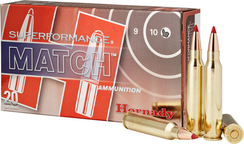 Hornady 5.56 X 45 mm Nato Ammunition Superformance Match H81268 73 Grain ELD-Match 20 Rounds